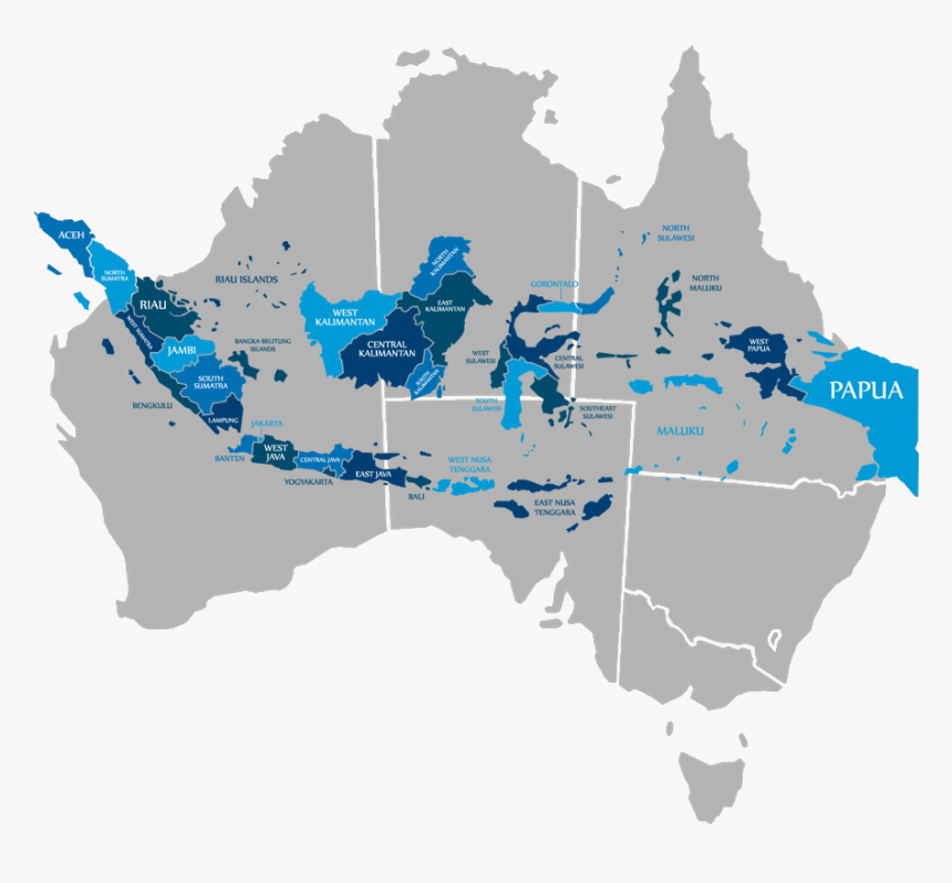 Indonesia Within Australia - Standard Time Of Australia, HD Png Download, Free Download