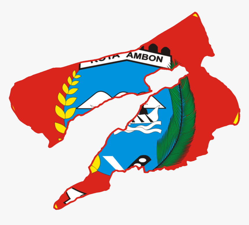 Peta Lambang Kota Ambon - Ambon, Maluku, HD Png Download, Free Download