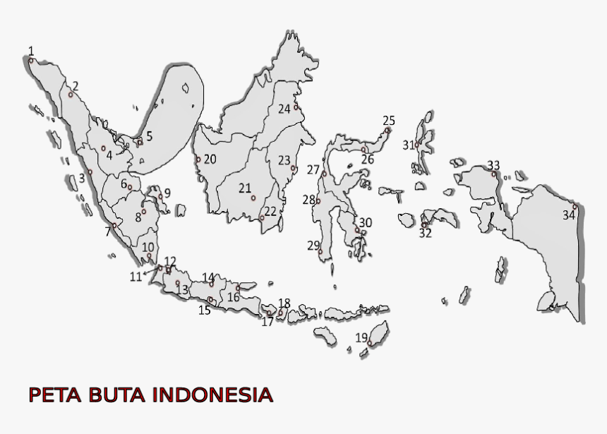 Peta Buta Indonesia 2019, HD Png Download, Free Download