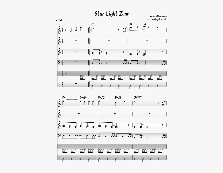 Starlight Zone Sheet Music, HD Png Download, Free Download