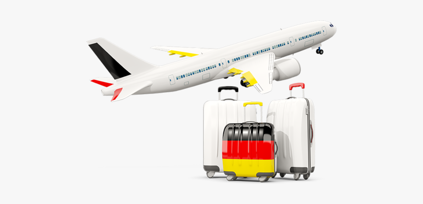 Luggage With Airplane - Airplane Israel Png, Transparent Png, Free Download