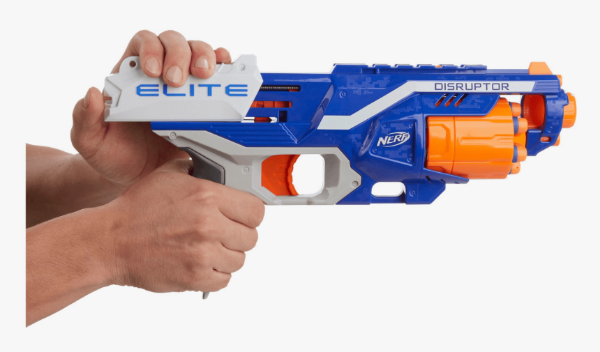 Nerf N-strike Elite Disruptor Soft Darts Gun Toy, 6 - Nerf Gun Pistol Mainan Anak, HD Png Download, Free Download