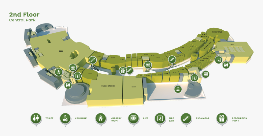 Central Park Mall Plan, HD Png Download, Free Download