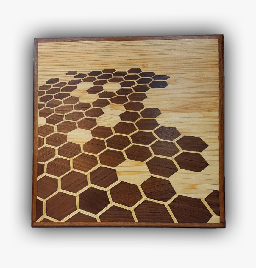 057 Plan Of Hexagons - Plywood, HD Png Download, Free Download