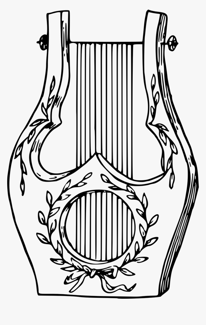 Drawing Of A Lyre, HD Png Download, Free Download