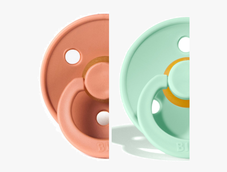 2x Bibs Bpa Free Natural Rubber Pacifiers 0 6 Months - Circle, HD Png Download, Free Download