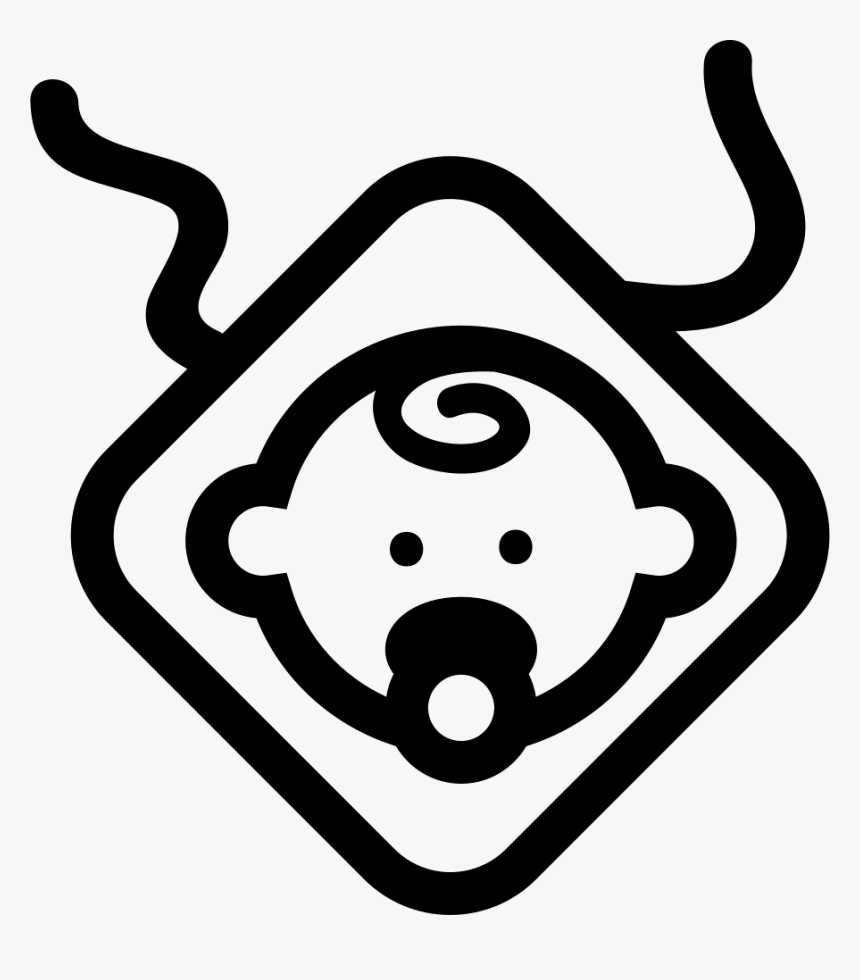 Baby With Pacifier Sign And Lines - Icono Chupon Png, Transparent Png, Free Download
