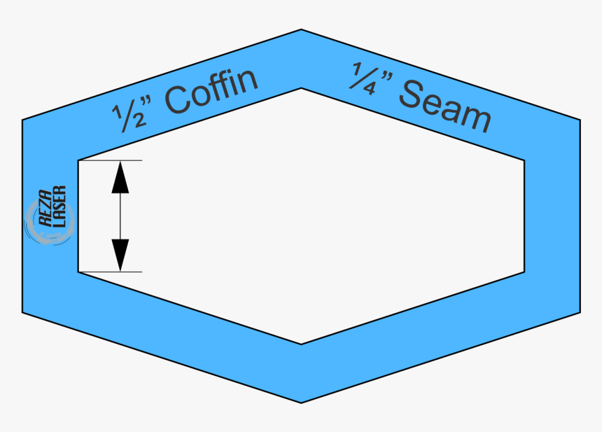 Hexagons Png -hexagon Stretched ½” Inch Acrylic Template - Hexagon Stretched, Transparent Png, Free Download