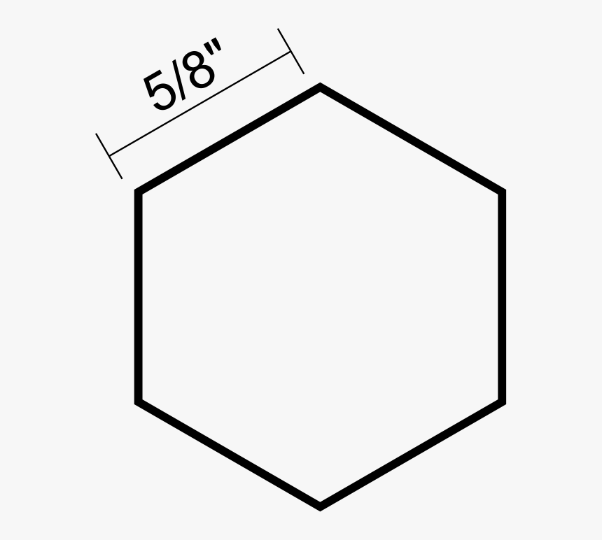 Hexagon 5/8 - Line Art, HD Png Download, Free Download