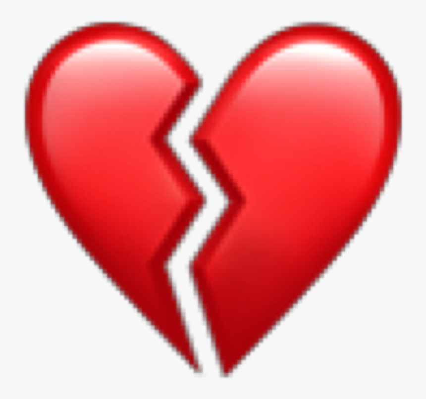Transparent Heartbreak Emoji Png - Broken Heart Iphone Emoji, Png Download, Free Download