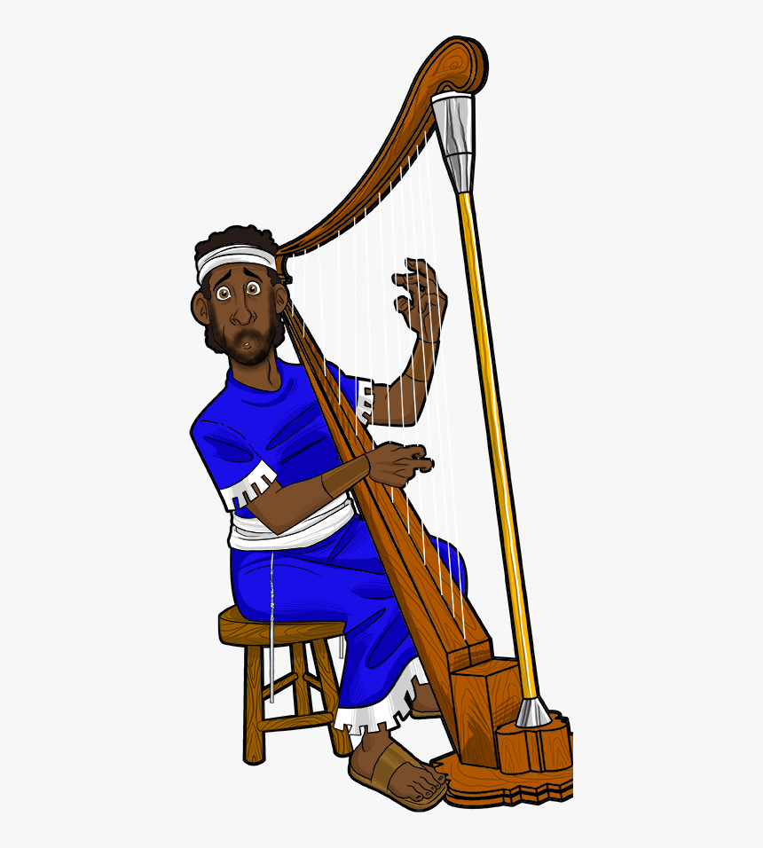 Harp Clipart David"s - Bible Clipart David Harp, HD Png Download, Free Download
