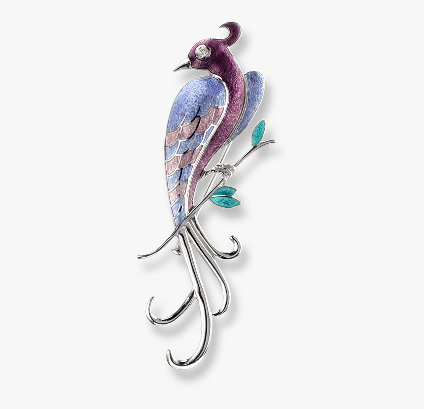 Nicole Barr Designs Sterling Silver Lyre Bird Brooch - Illustration, HD Png Download, Free Download