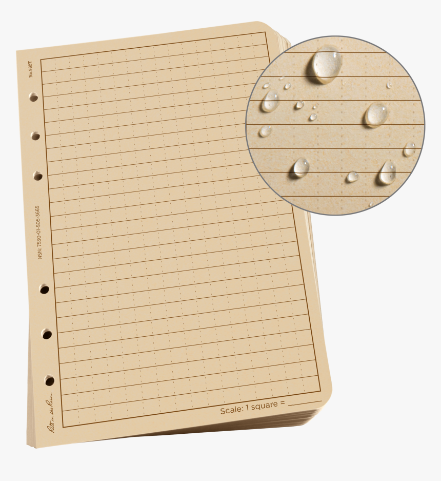 Rite In The Rain Weatherproof Loose Leaf Paper, - Wood, HD Png Download, Free Download