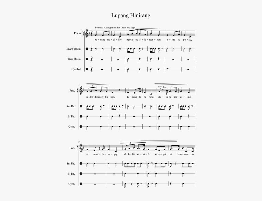 Xylophone Lyre Chords Of Lupang Hinirang, HD Png Download, Free Download