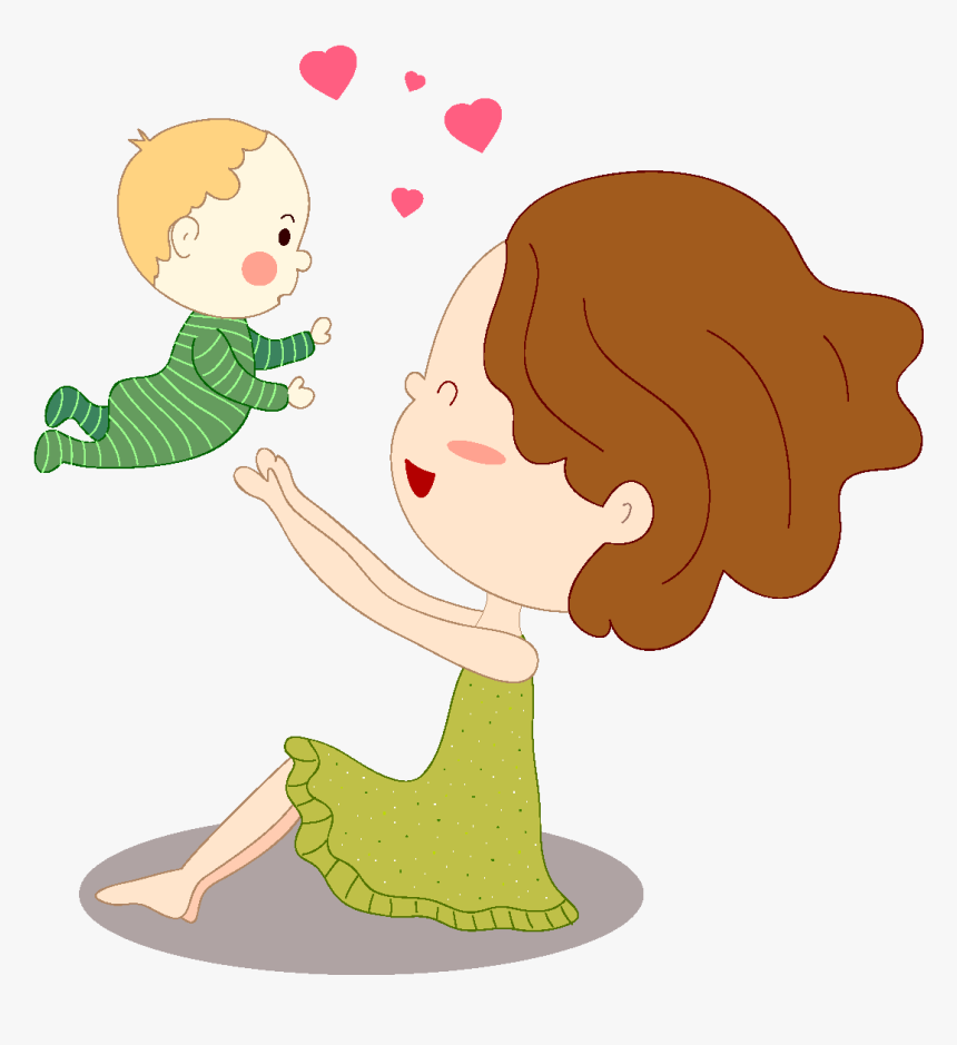 Transparent Mother And Child Png - Mother And Baby Clipart Transparent Background, Png Download, Free Download