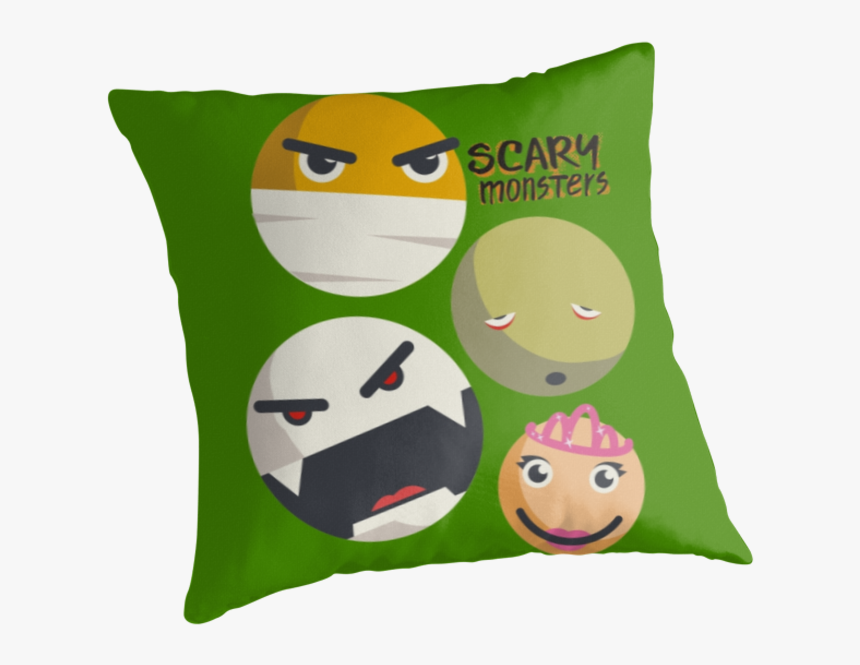 Monsters Smilies Emoticons Mummy Vampire Zombie Princess - Cushion, HD Png Download, Free Download