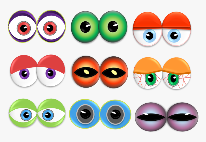 Frankenstein Clipart Eyes - Monster Eyes Clipart, HD Png Download, Free Download