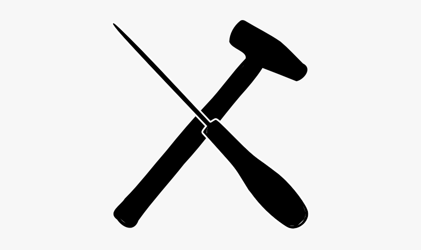 Hammer And Screwdriver - Stonemason's Hammer, HD Png Download, Free Download