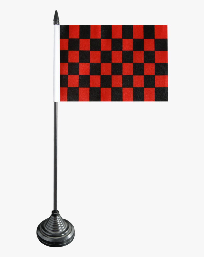 Checkered Red-black Table Flag - Flag, HD Png Download, Free Download