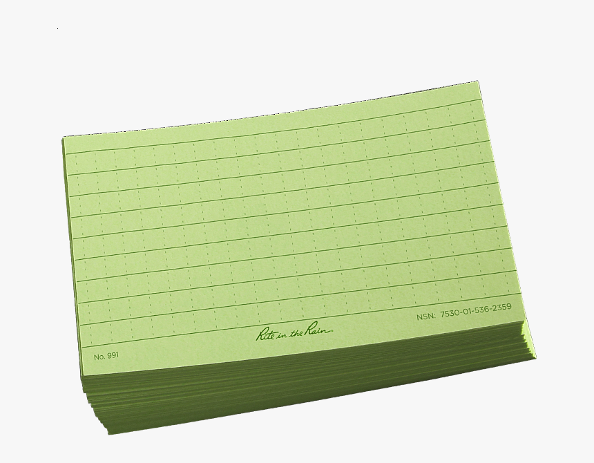 Rite In The Rain Index Card All Weather Loose Leaf - Paper, HD Png Download, Free Download