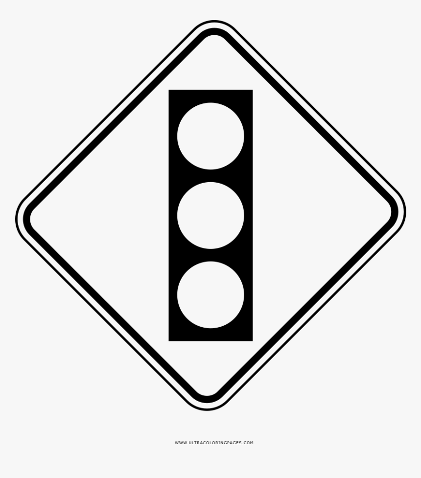 Transparent Semaforo Png - Traffic Light Black And White, Png Download, Free Download