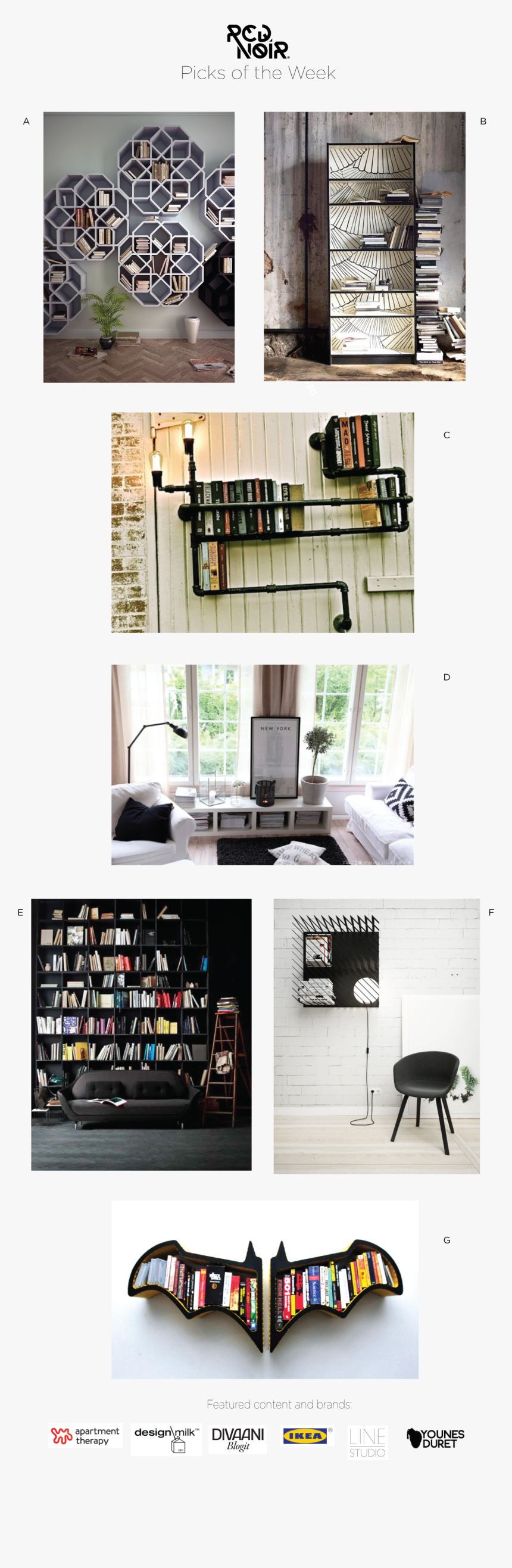 Bookshelves - Unique Bookshelves, HD Png Download, Free Download