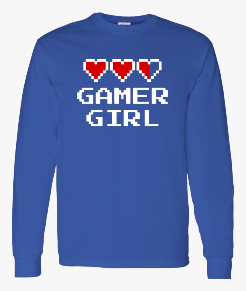 Transparent Gamer Girl Png - Long-sleeved T-shirt, Png Download, Free Download