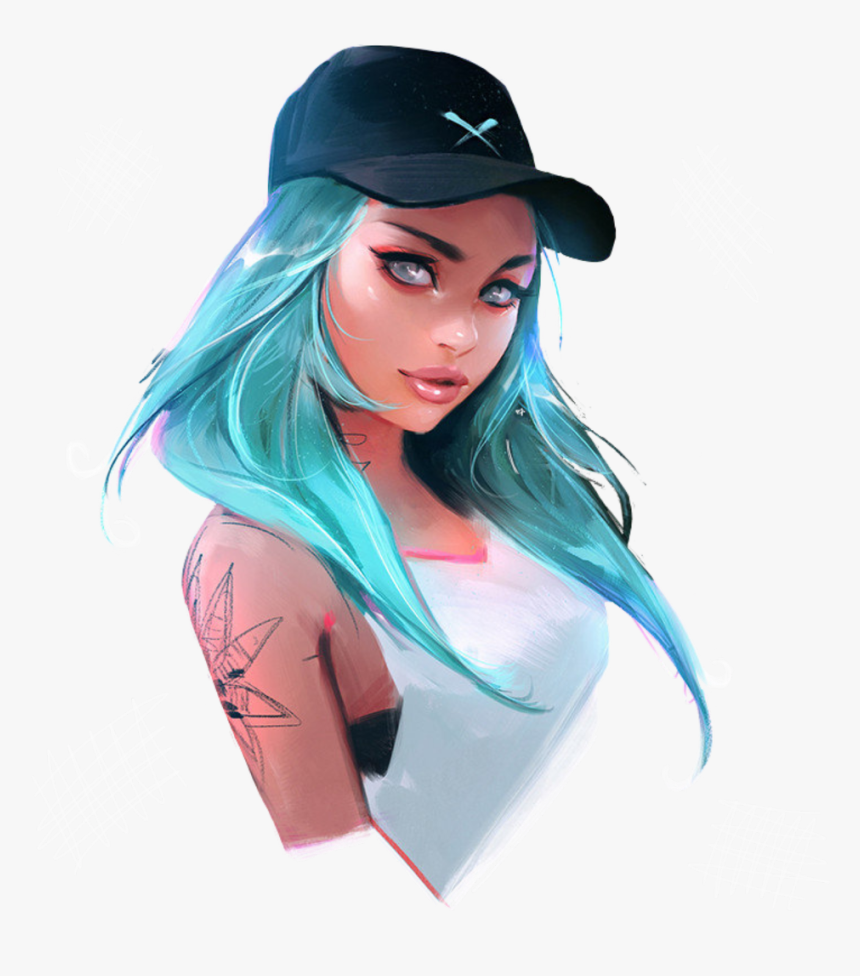 girl #cartoon #drawing #colour #game #chick #cool - Ross Tran, HD Png  Download - kindpng