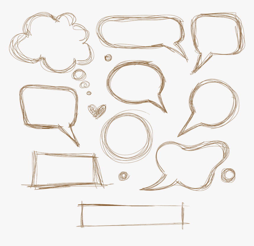 Drawn Square Box - Chat Box Hand Drawn, HD Png Download, Free Download