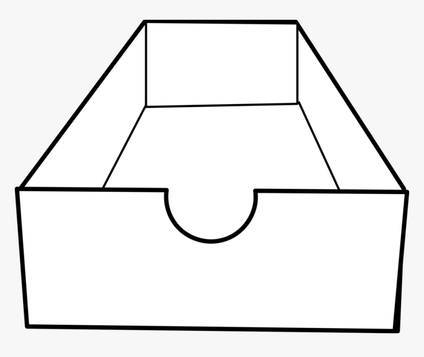 Empty Box Clipart Black And White, HD Png Download, Free Download