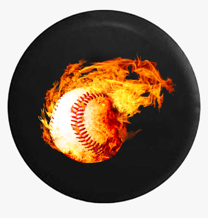 Glowing Flames With Fire Softball Baseball Rv Camper - Fire Png Baseball Fire, Transparent Png, Free Download