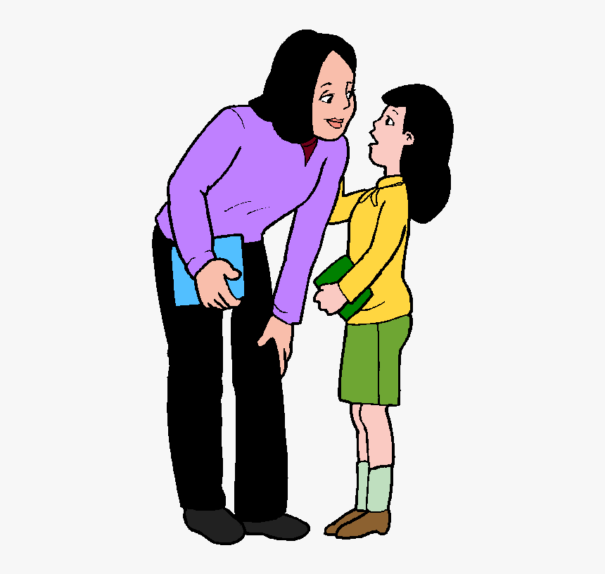 Student & Teacher - Tell Teacher Clipart, HD Png Download, Free Download