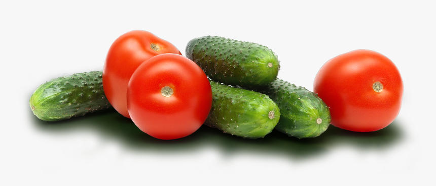 Cucumbers Nd Tomatoes - Cucumber And Tomato Png, Transparent Png, Free Download