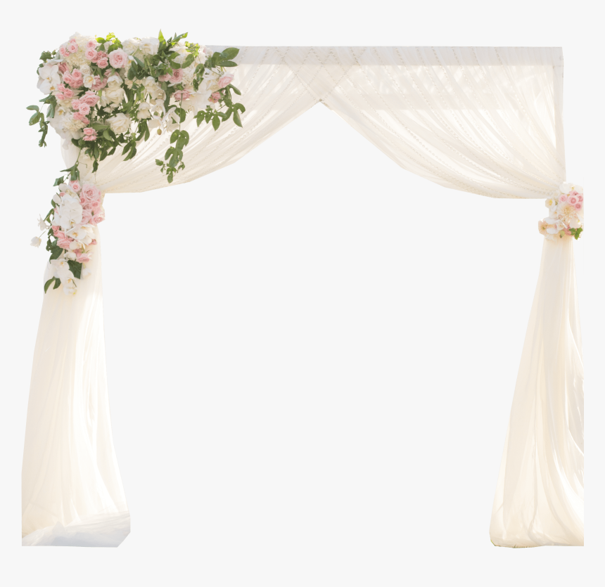 Simple Chiffon Wedding Arch Arbor - Canopy, HD Png Download, Free Download