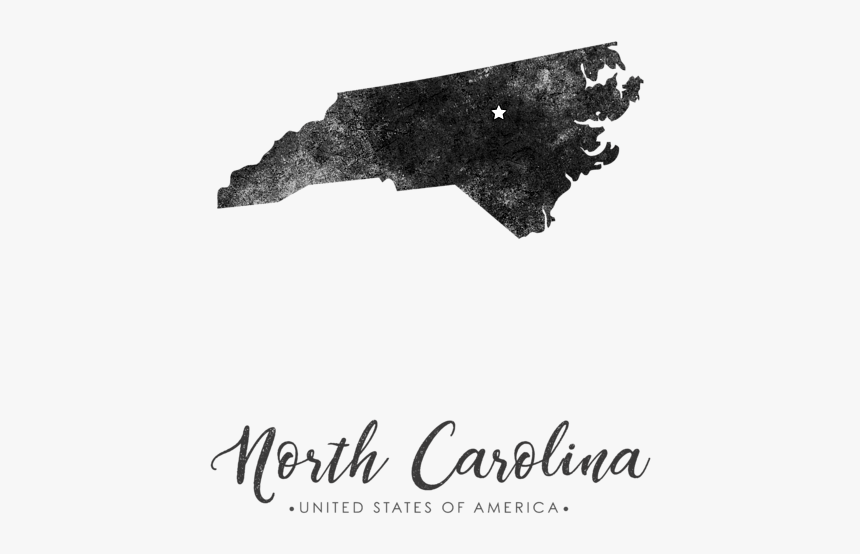 North Carolina State Map Silhouette, HD Png Download, Free Download