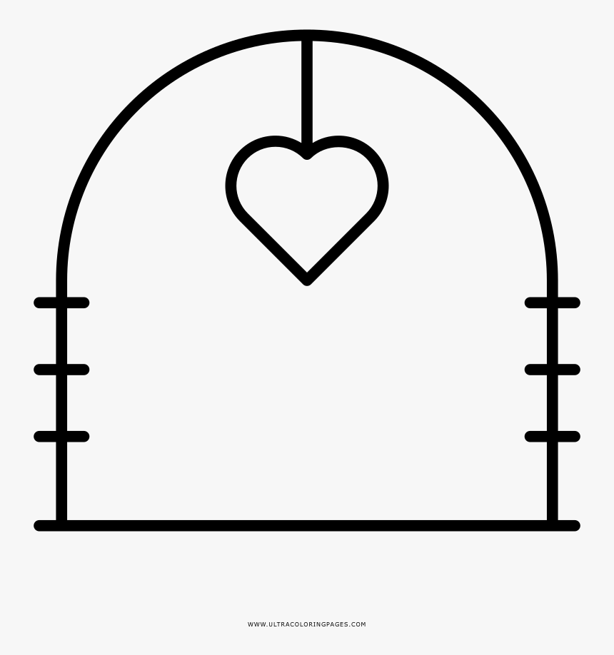 Wedding Arch Coloring Page - Wedding Arches Coloring Pages, HD Png Download, Free Download