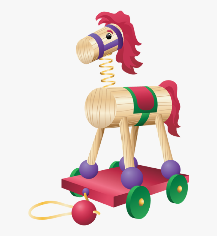Trojan Horse Clipart Newborn Baby Toy - Santa's Bag Of Toys Clipart, HD Png Download, Free Download