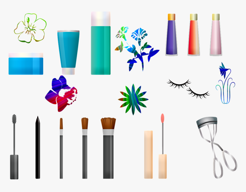 Make Up, Lipstick, Blush, Eyeshadow, Flower, HD Png Download, Free Download