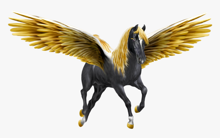 Black And Gold Unicorn, HD Png Download, Free Download