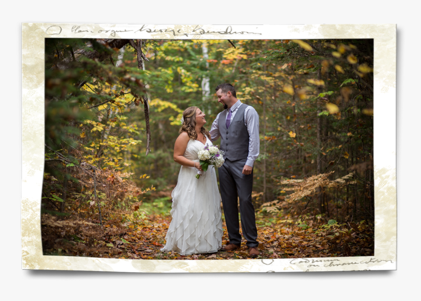 Bride And Groom Fall Colours - Photograph, HD Png Download, Free Download