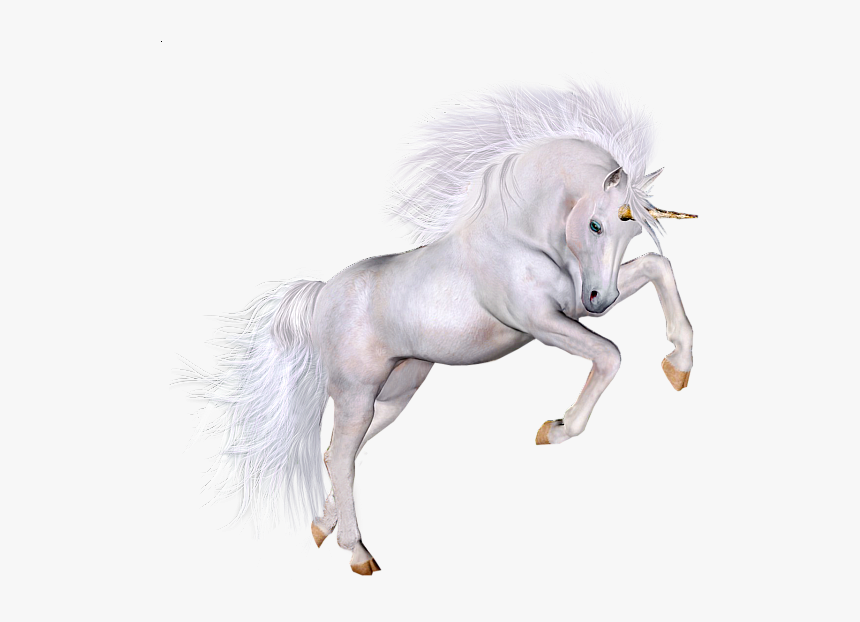 Beautifu Unicorn D Clipart - White Unicorn Transparent Background, HD Png Download, Free Download