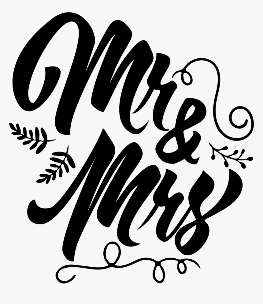 Download Svg Mr And Mrs Wedding Design Hd Png Download Kindpng