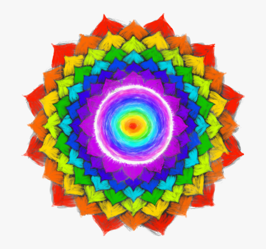 Crown Chakra Rainbow Colors, HD Png Download, Free Download