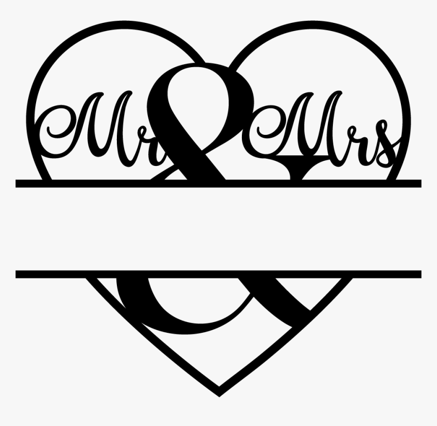 Mr And Mrs Split Monogram, HD Png Download, Free Download