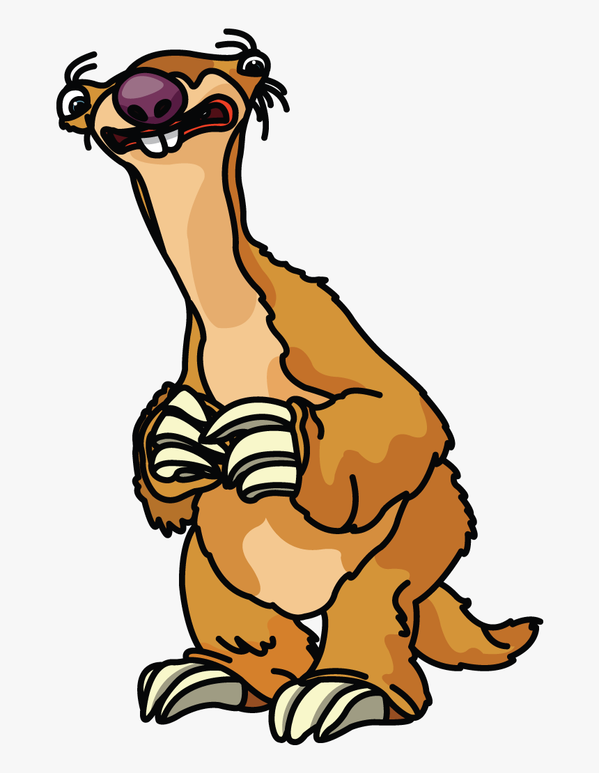 Sid, Ice Age Http - Ice Age Characters Drawing, HD Png Download, Free Download