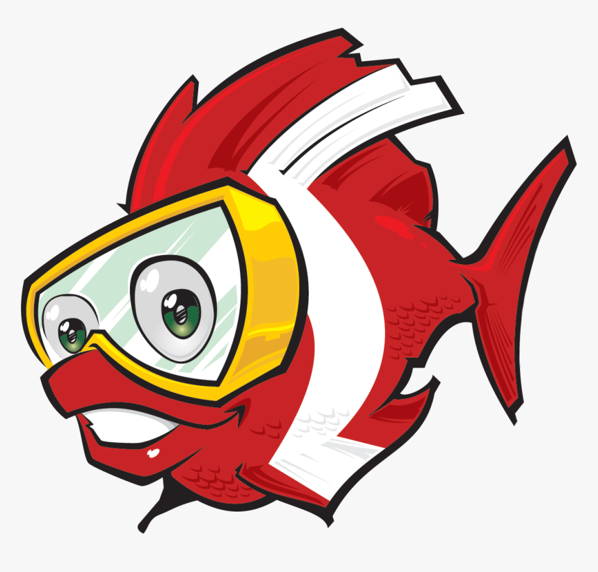 Contact - Cartoon - Fish Cartoon, HD Png Download, Free Download