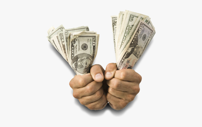 Money In Hand Png - Hand Holding Money Png, Transparent Png, Free Download