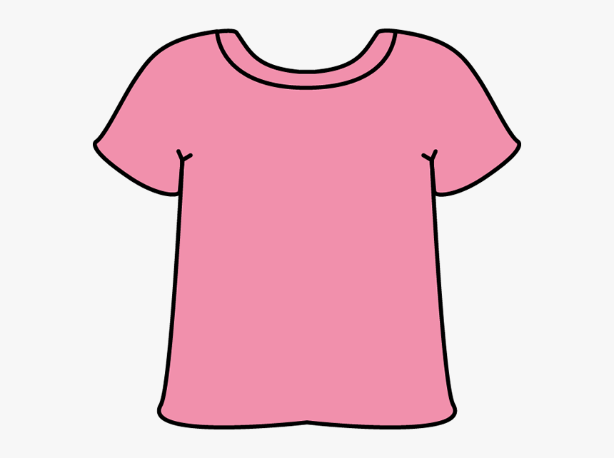 Pink Tshirt - Shirt To Color Clipart, HD Png Download, Free Download