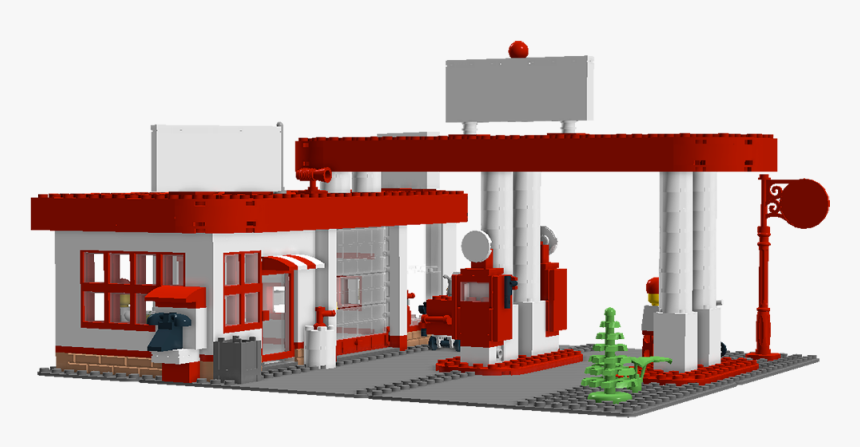 Free Pictures Download Clip - Gas Station Building Clipart, HD Png Download, Free Download