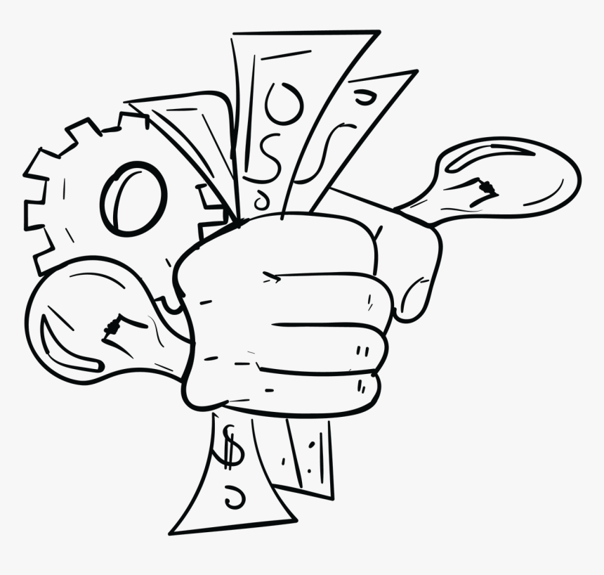 Uang Dan Tangan Vektor, HD Png Download, Free Download